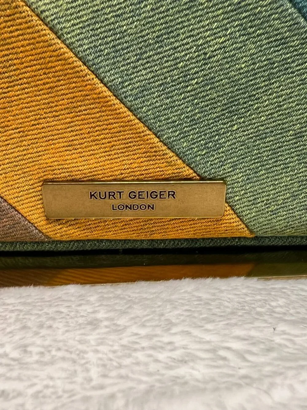 KURT GEIGER Large Kensington Multicolor Denim Crossbody Bag NWT - Picture 6 of 16